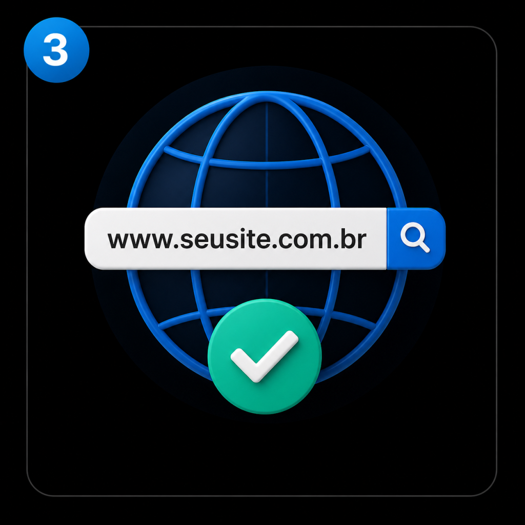 Site publicado no Google com otimização SEO para aparecer nas buscas